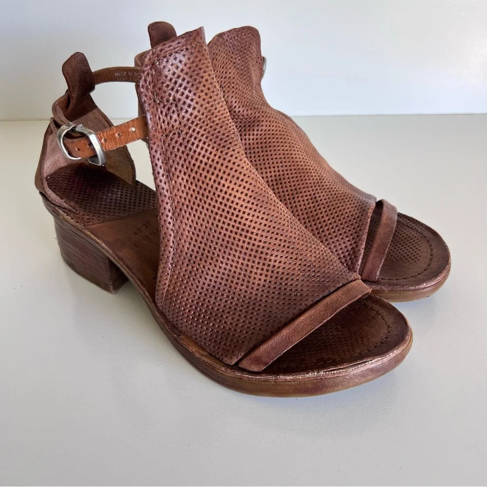 A.S.98 Women’s Kenya Leather Heeled Sandals